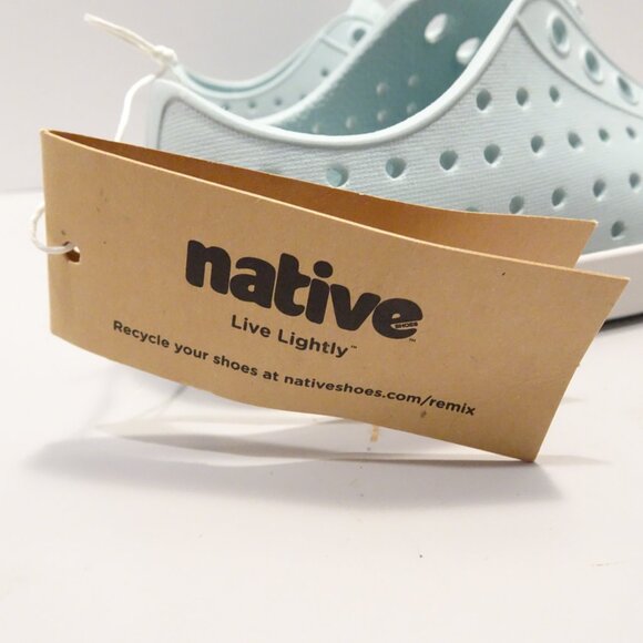 NWT Native Jefferson Skip Blue Shell White Water Play Shoes Size C 7 - Picture 4 of 7